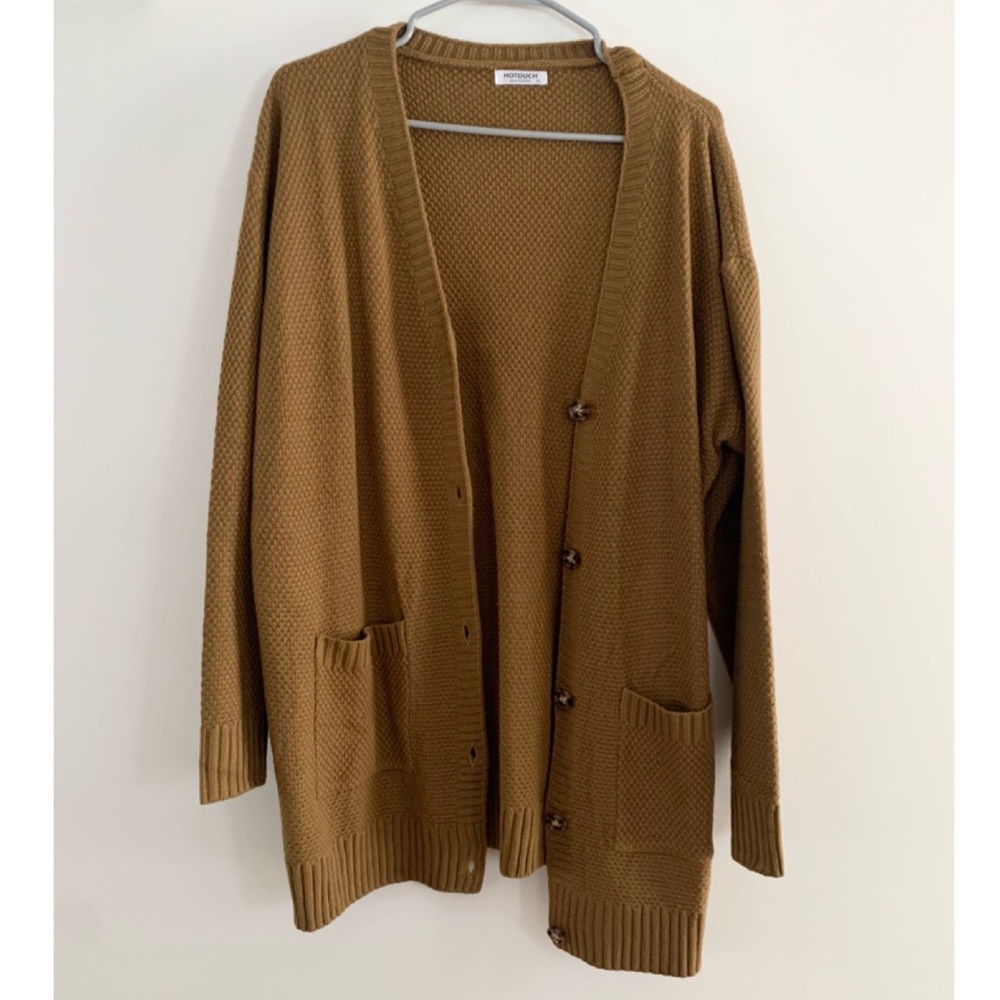 Camel/Mustard Women’s Cardigan Sz XL
